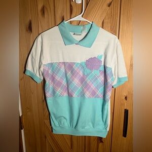 Vintage Women's Jantzen Colorful Collared Shirt